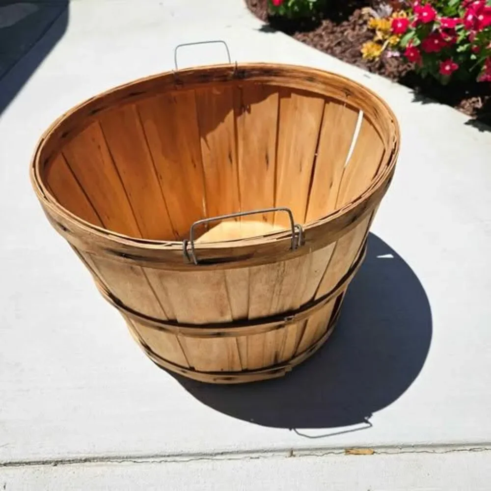 Vintage Wooden Bushel Basket